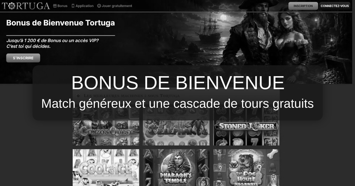 Tortuga Casino welcome bonus